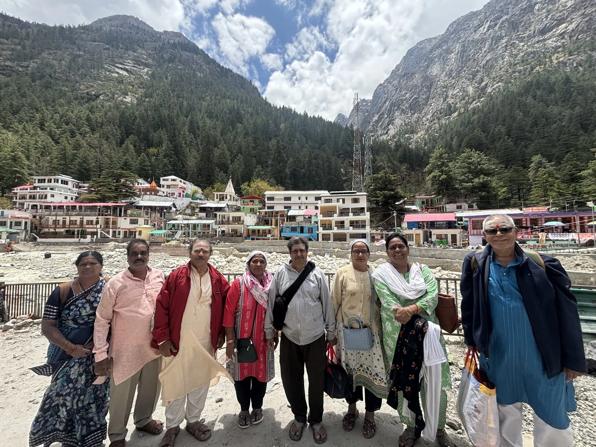 Our group at Gangotri, the source of the Ganga