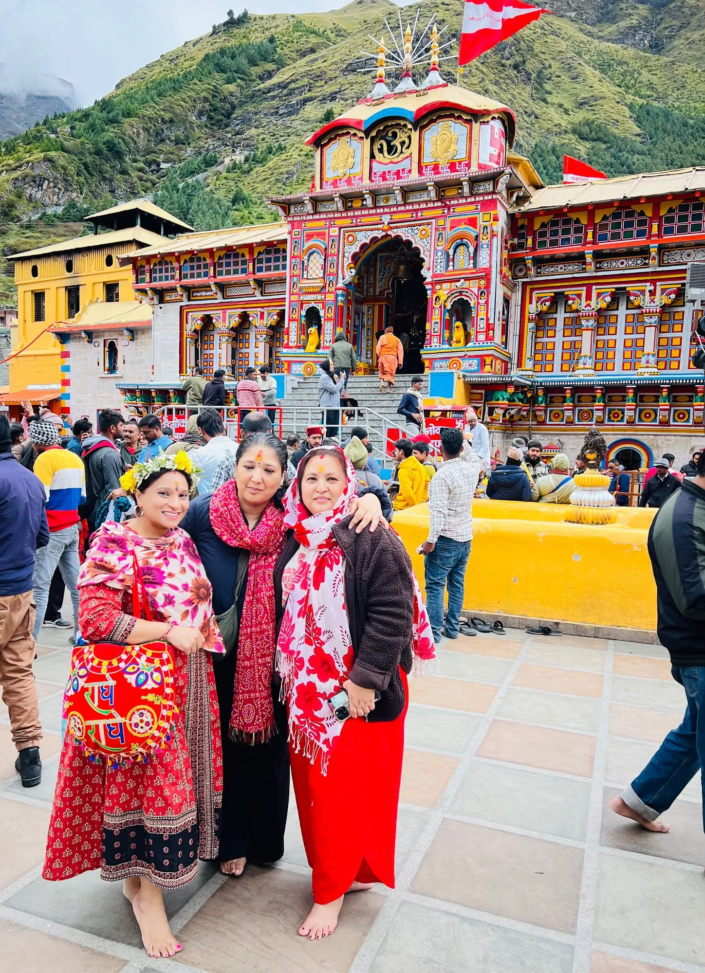 Yatris from the USA at Badrinath Dham